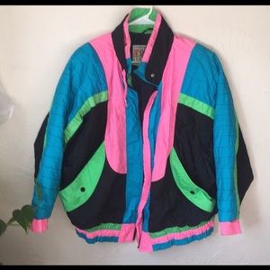 Neon vintage 80s jacket